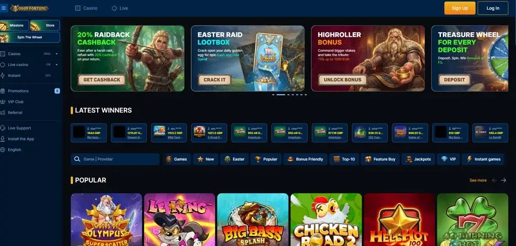 OdinFortune Screenshot 1